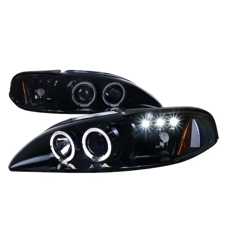 Spec-D Tuning 94-98 Ford Mustang Projector Headlights - 2LHP-MST94G-V2-TM